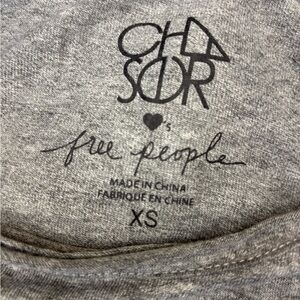 Free People Charcoal Heather Top